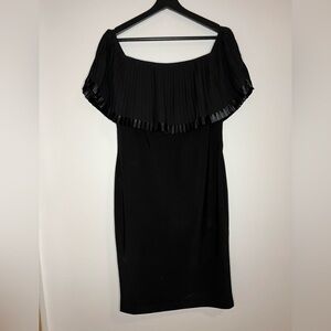 Frank Lyman Off the shoulder black dress